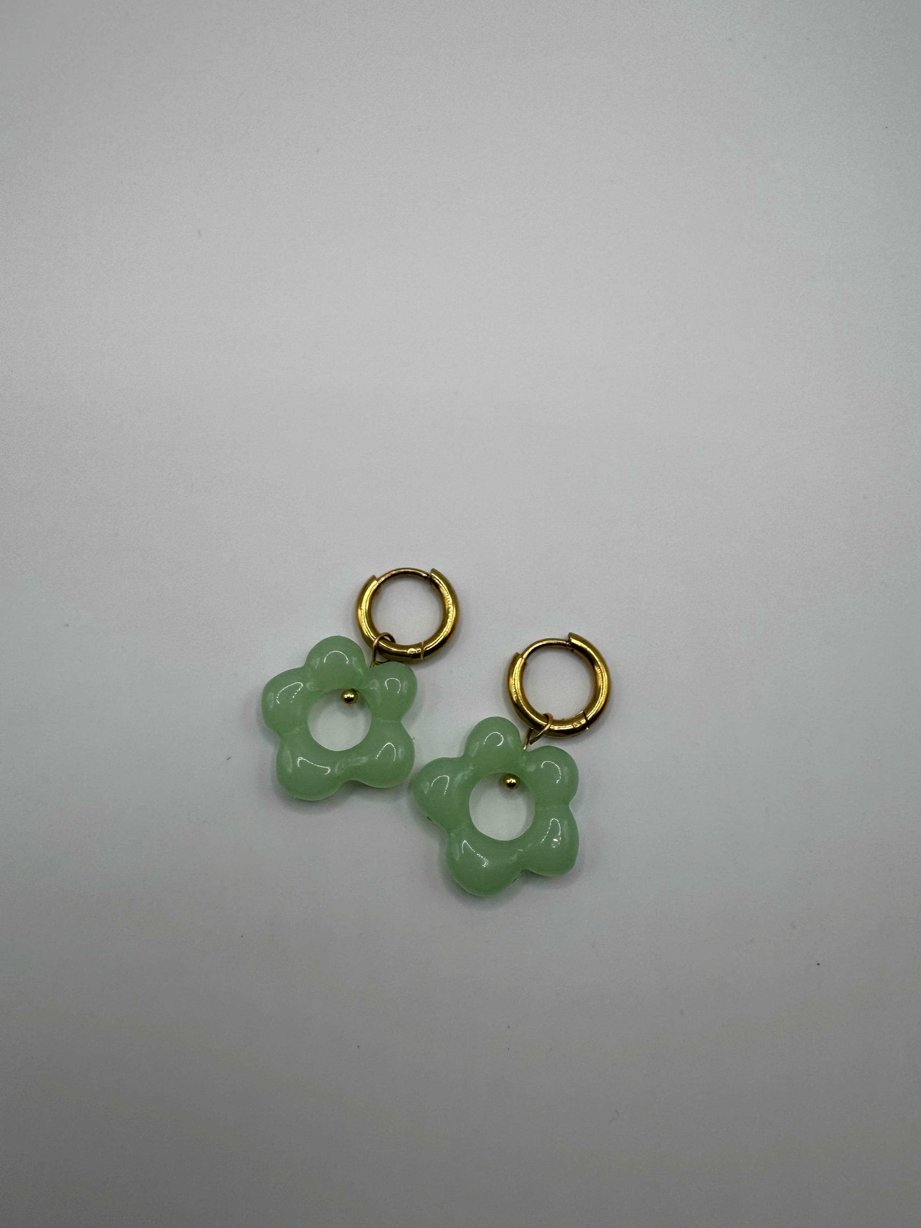 Fleurs Vertes Pastel