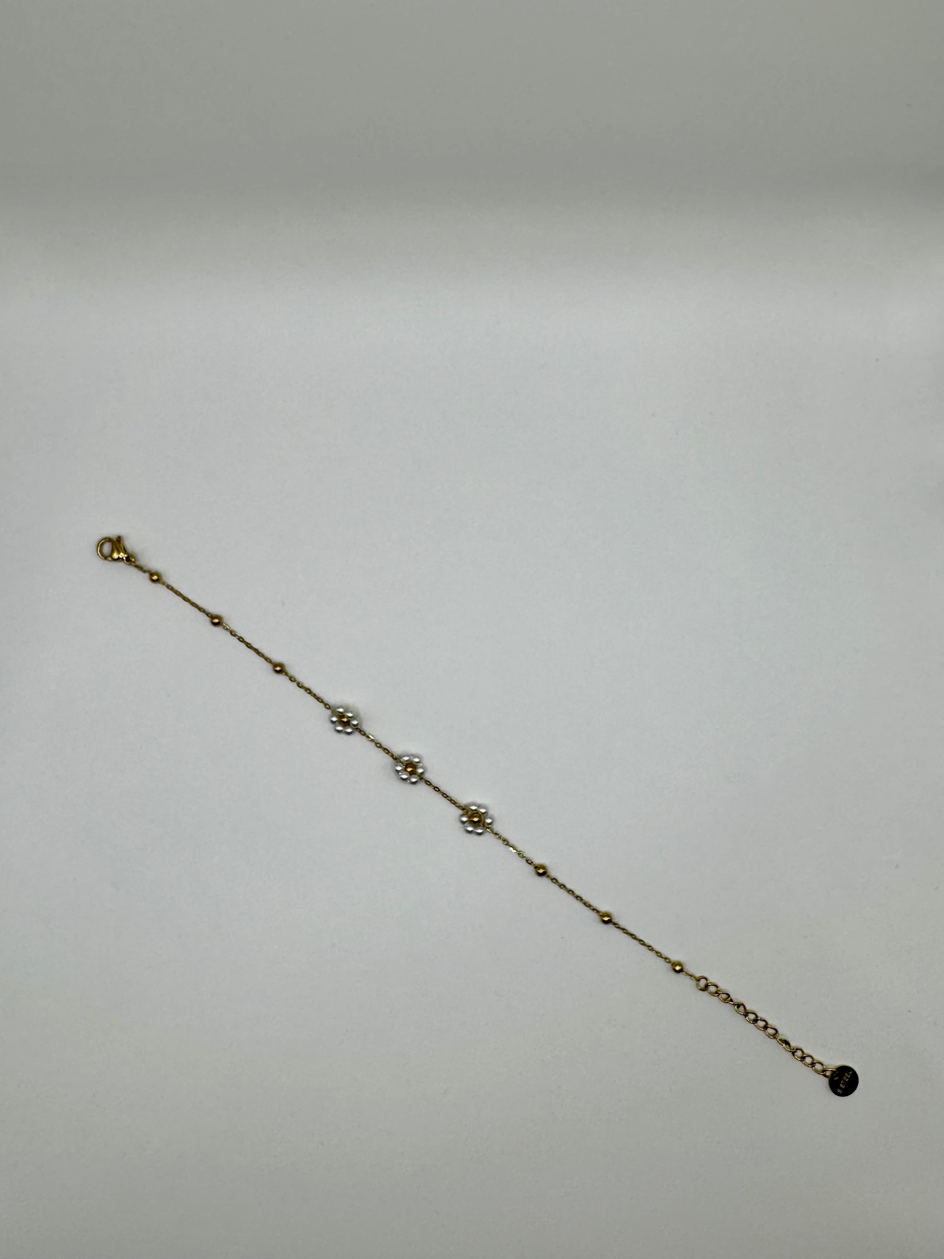 Bracelet Fleurie – Blanc Nacré