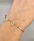 Bracelet Fleurie – Blanc Nacré