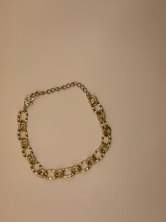 Bracelet maille doré