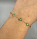 Bracelet Fleurie – Vert Menthe