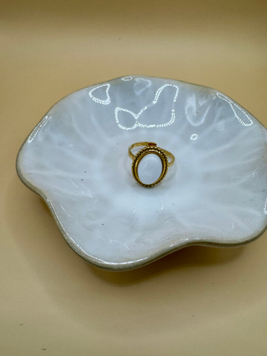 Bague ajustable Nacre