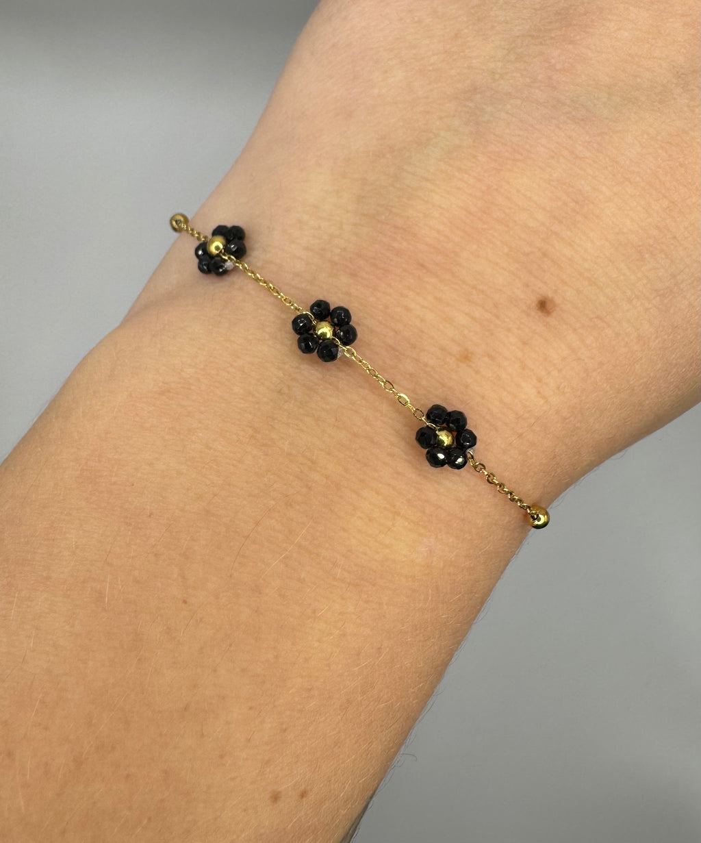 Bracelet Fleurie – Noir Onyx