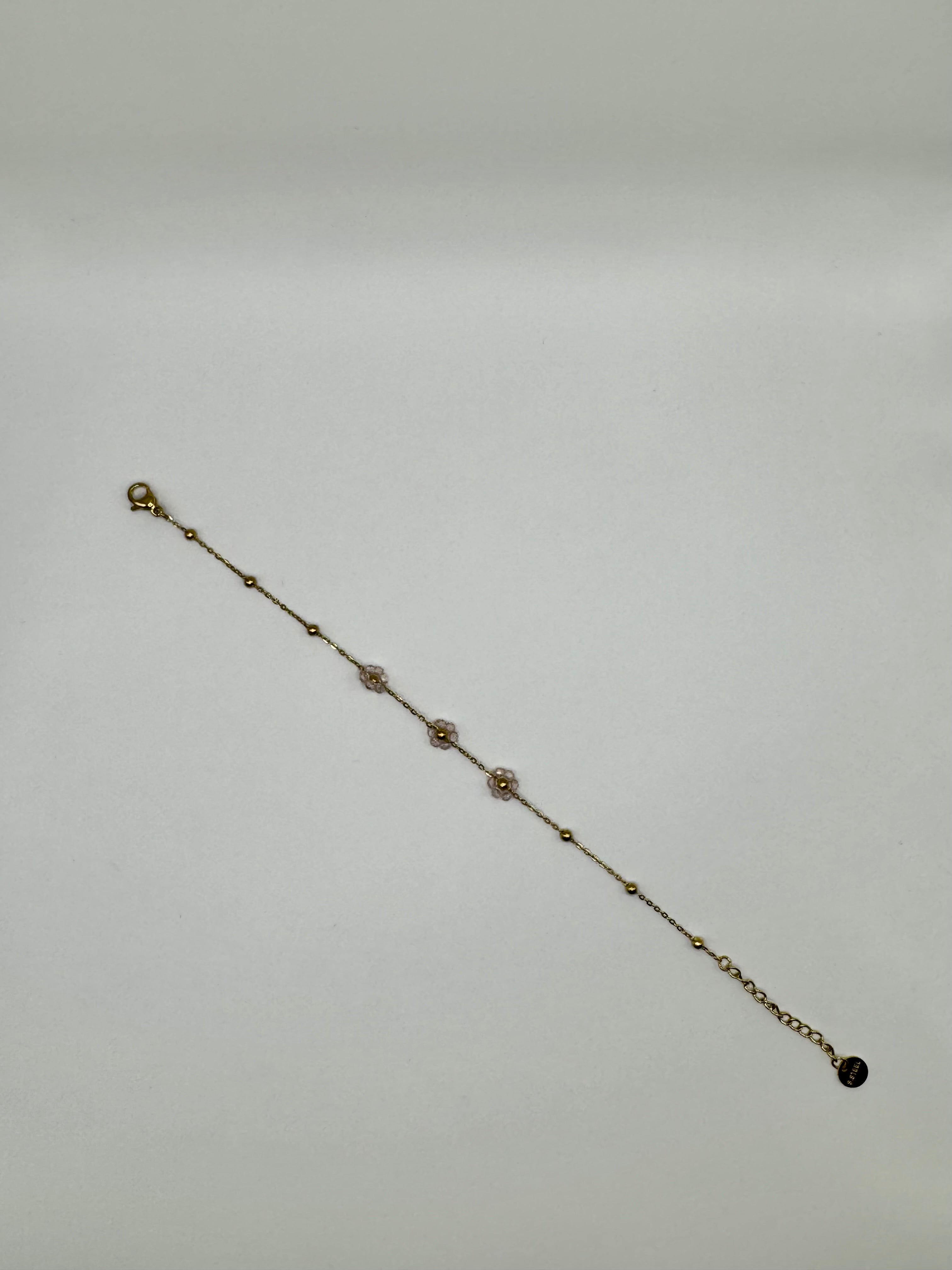 Bracelet Fleurie – Rose Pastel