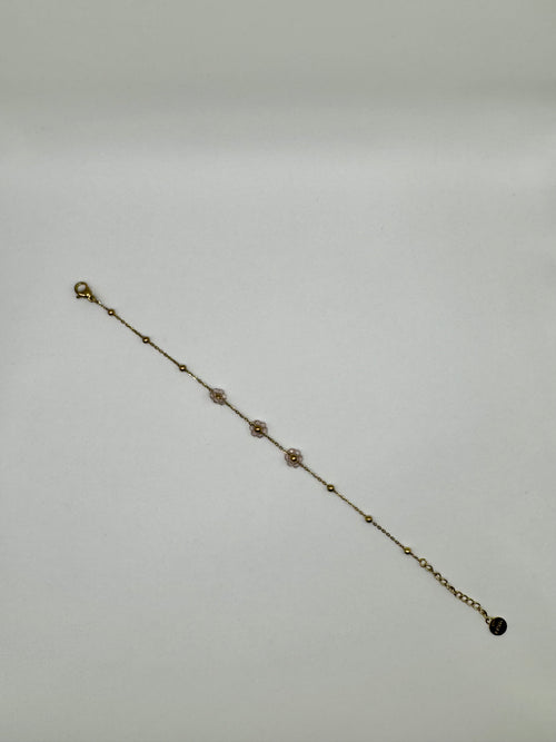 Bracelet Fleurie – Rose Pastel