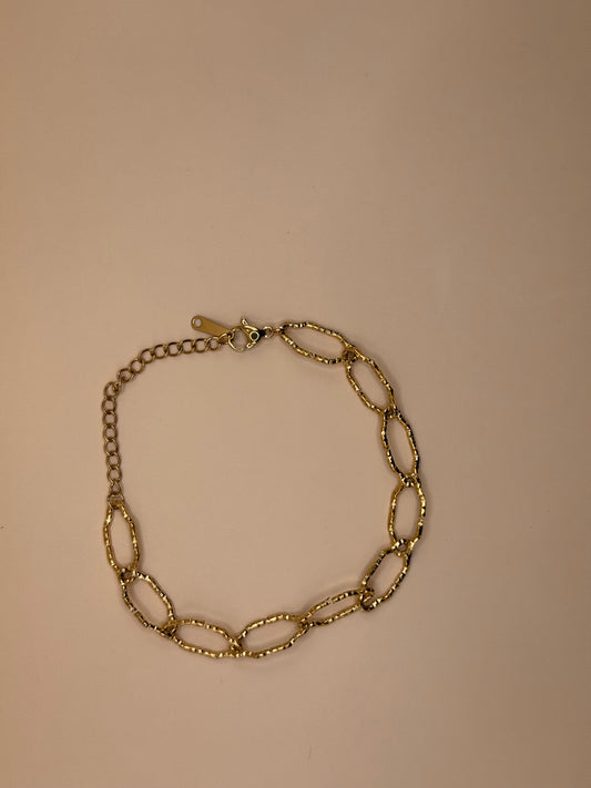 Bracelet maille doré