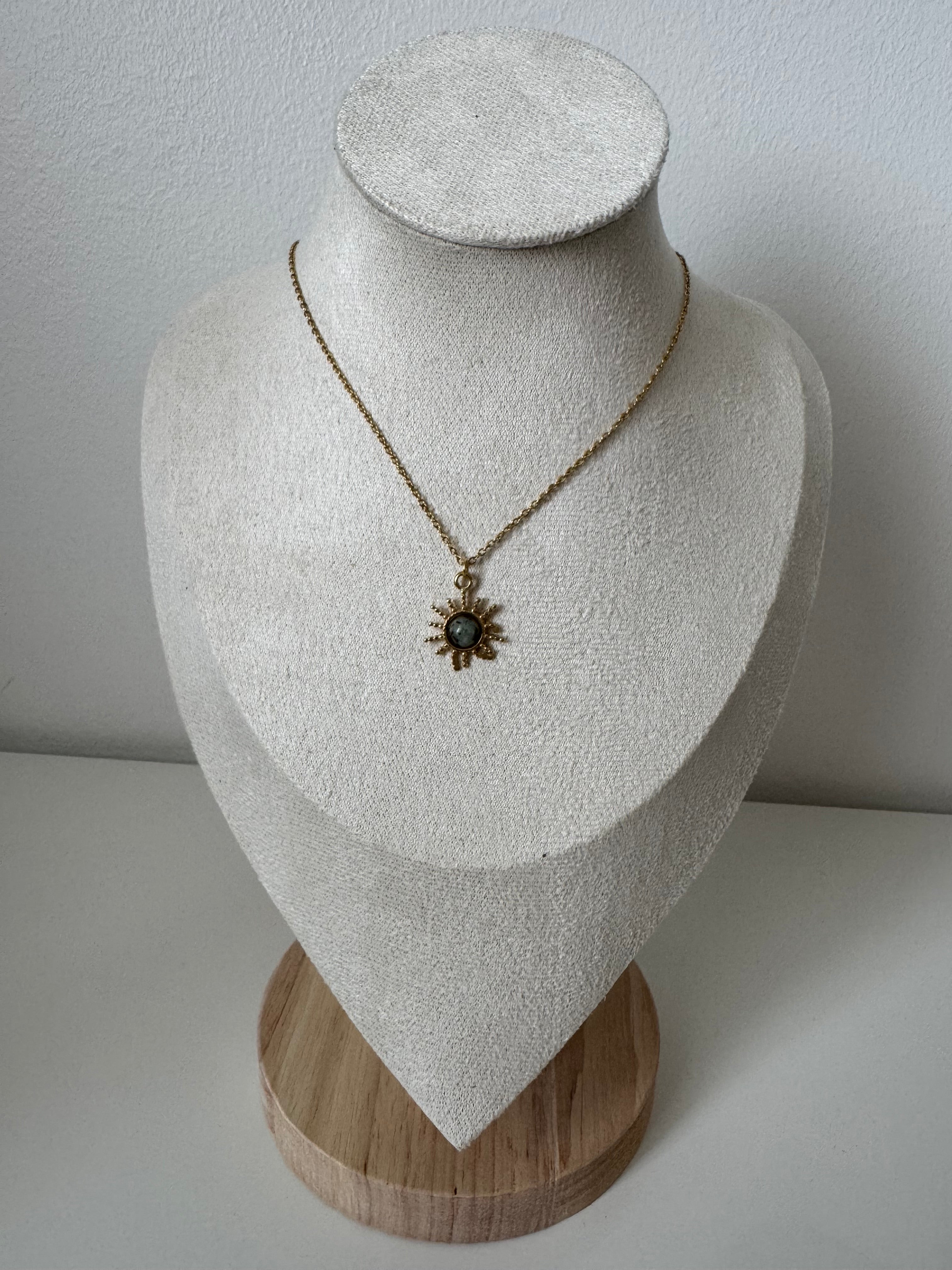 Collier Soleil de Malachite