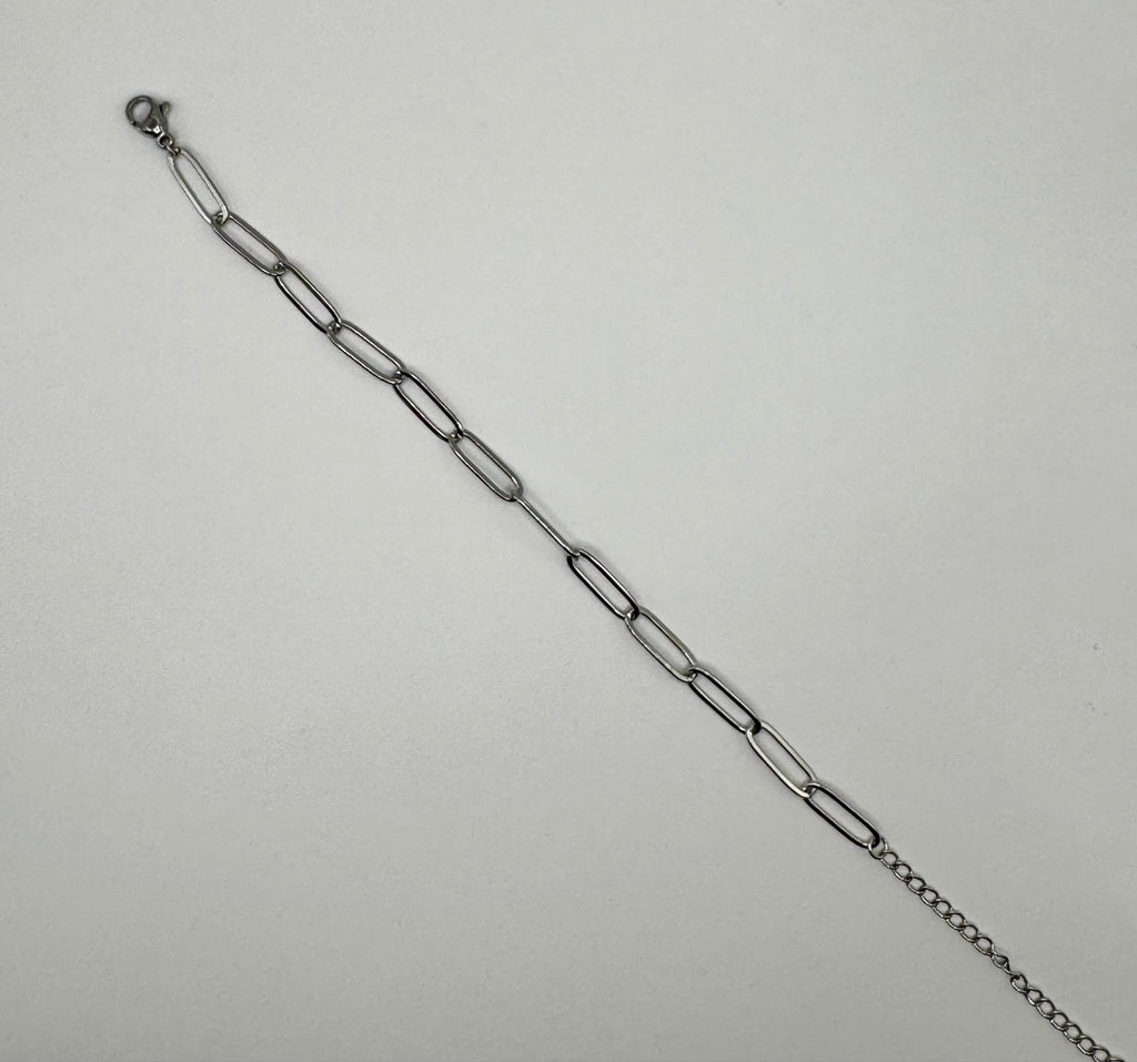 Silver paperclip