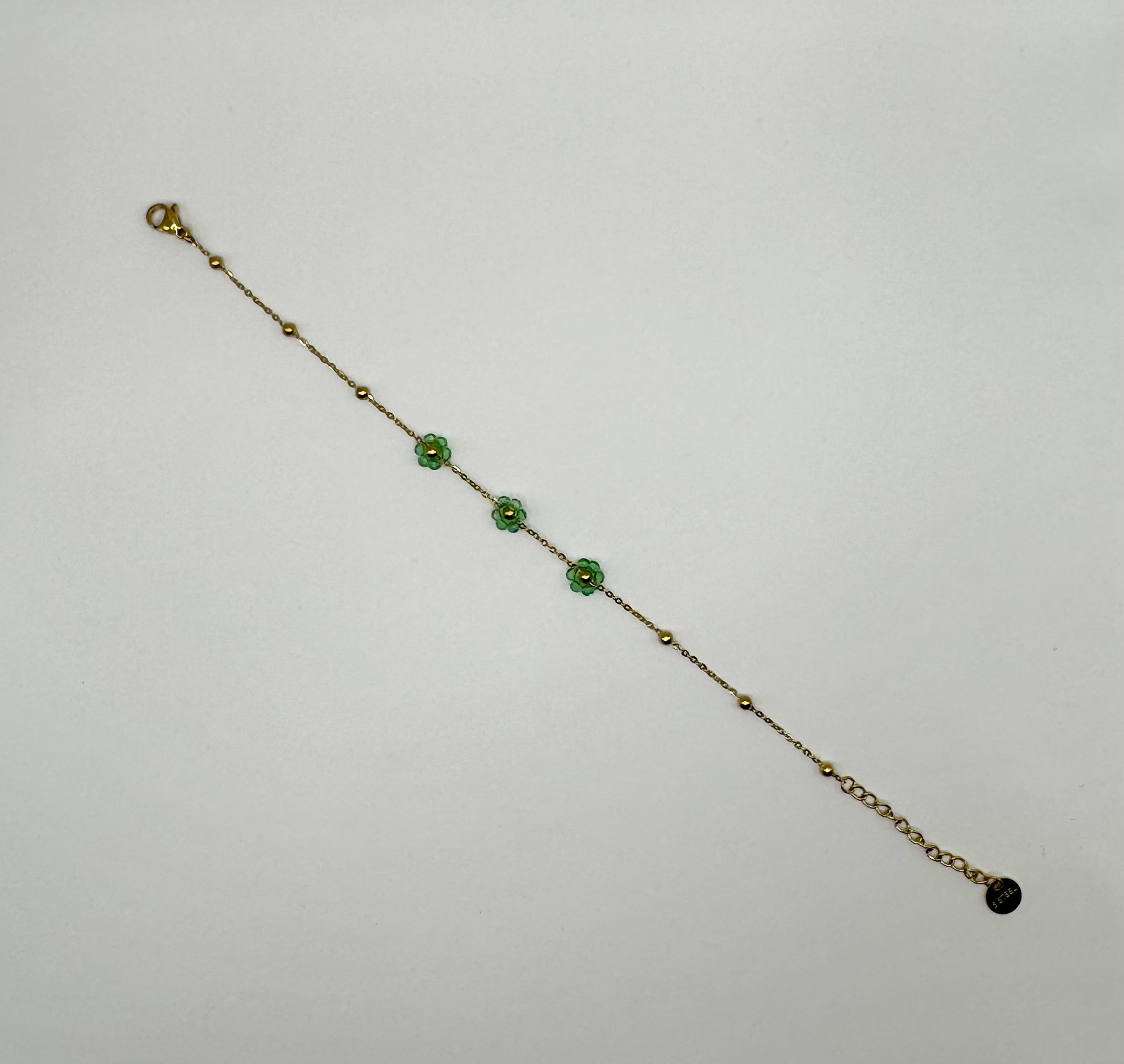 Bracelet Fleurie – Vert Menthe