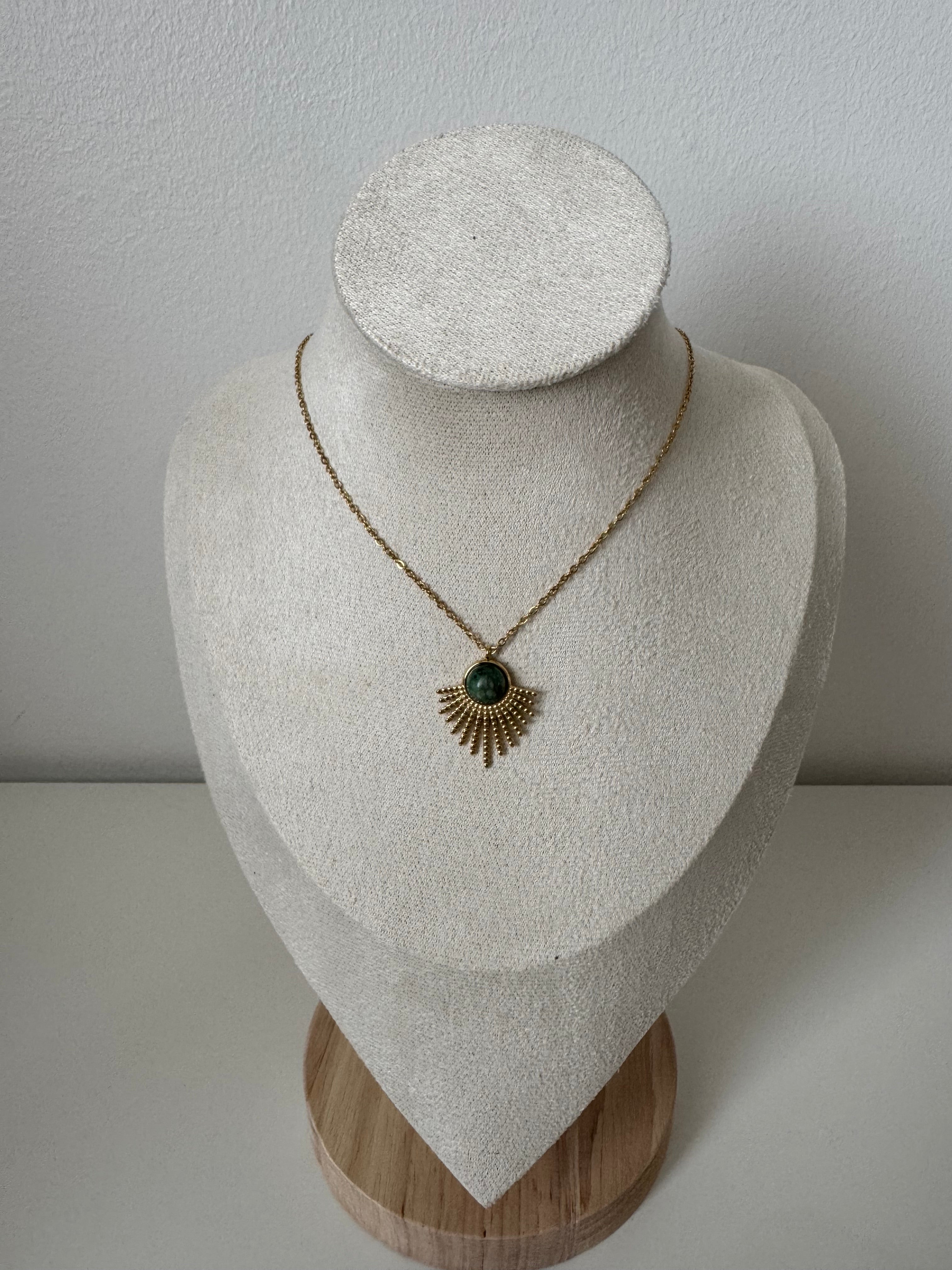Collier Élégance Malachite